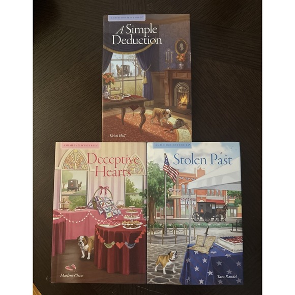 Amish Inn Mysteries Hardcover Books Fiction Bundle Lot Of 3 Summer Reading - Picture 1 of 3